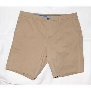 Twillory Performance Tailored Fit Men’s Khaki Stretch Golf Casual Shorts Size 38
